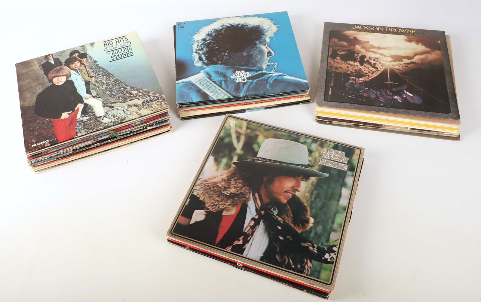 (35+/-) LP vinyl record albums, rock & folk (1 of 3)