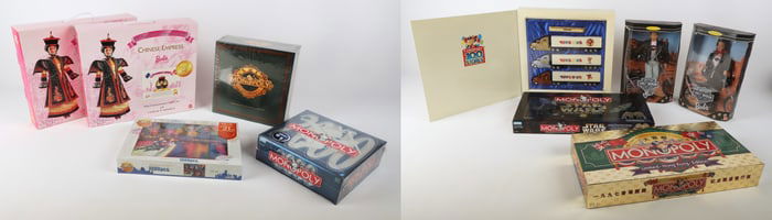 A Collection of Monopoly, Barbies, Etc.