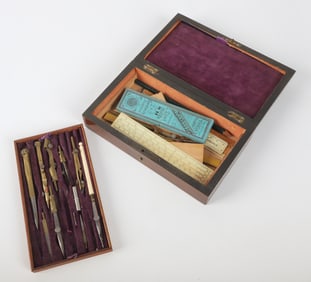 Drafting set in original case