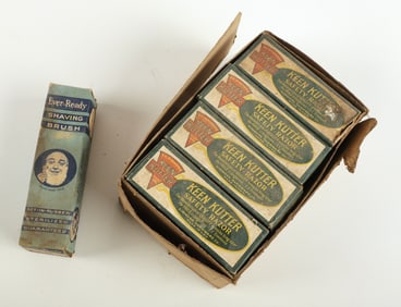 (16) Keen Kutter Safety Razors & Shaving Brush