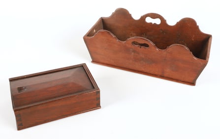 Primitive Candle and Cutlery Boxes