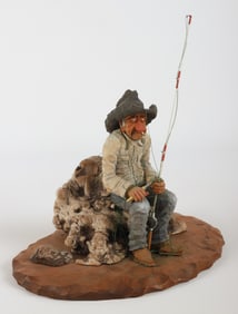 Gene Zesch "The Tangled Fisherman" sculpture