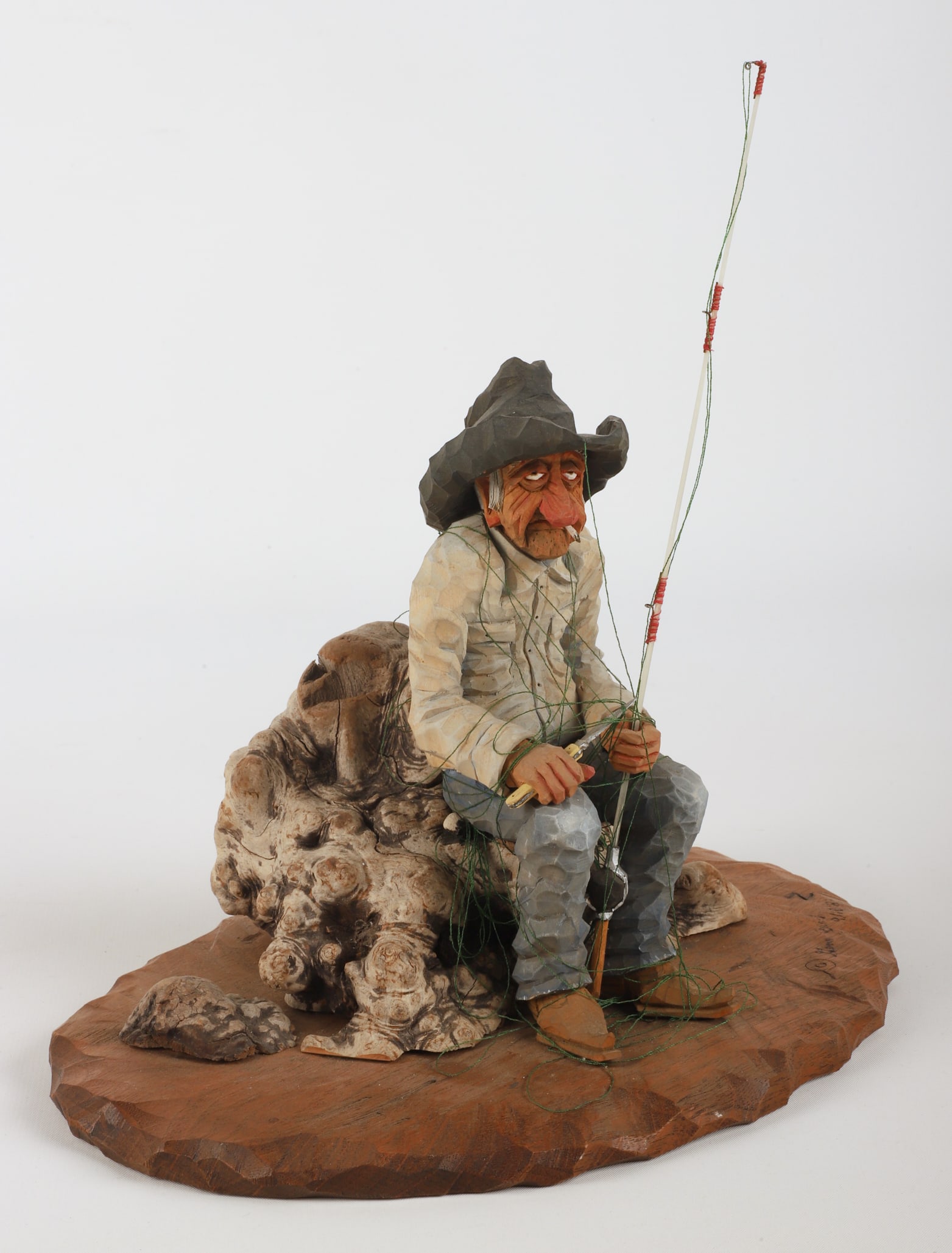 Gene Zesch "The Tangled Fisherman" sculpture (1 of 4)