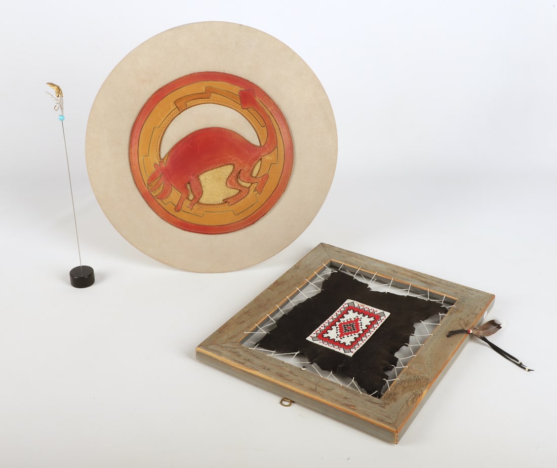 Native American Beadwork, Leatherwork and Figure (1 of 6)