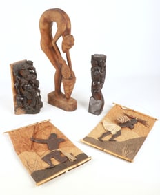 Highland Man and Woman, African Wood Carvings