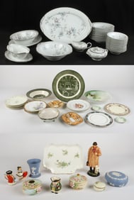 Lot of Dinnerware, Porcelain, and Pottery