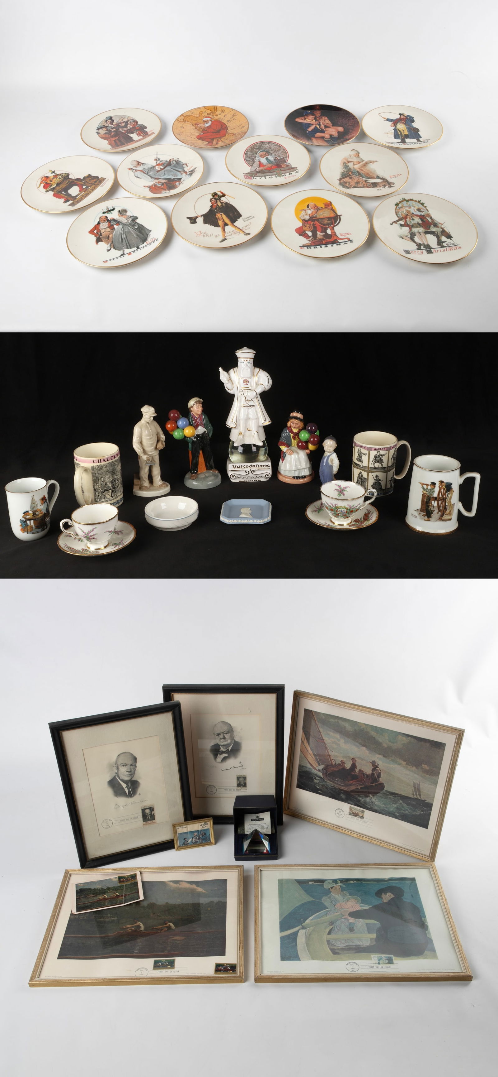 Lot of Porcelain and Stamp Items (1 of 20)
