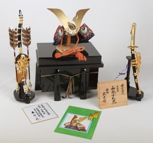 (3) Japanese Samurai warrior replicas