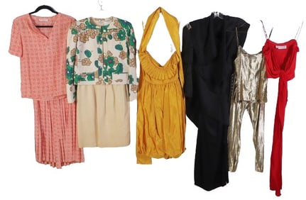 Vintage Designer Garments, Incl. Valentino, Bill Blass
