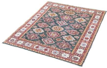 8'1" x 9'10" Modern Turkish Caucasian Design Rug