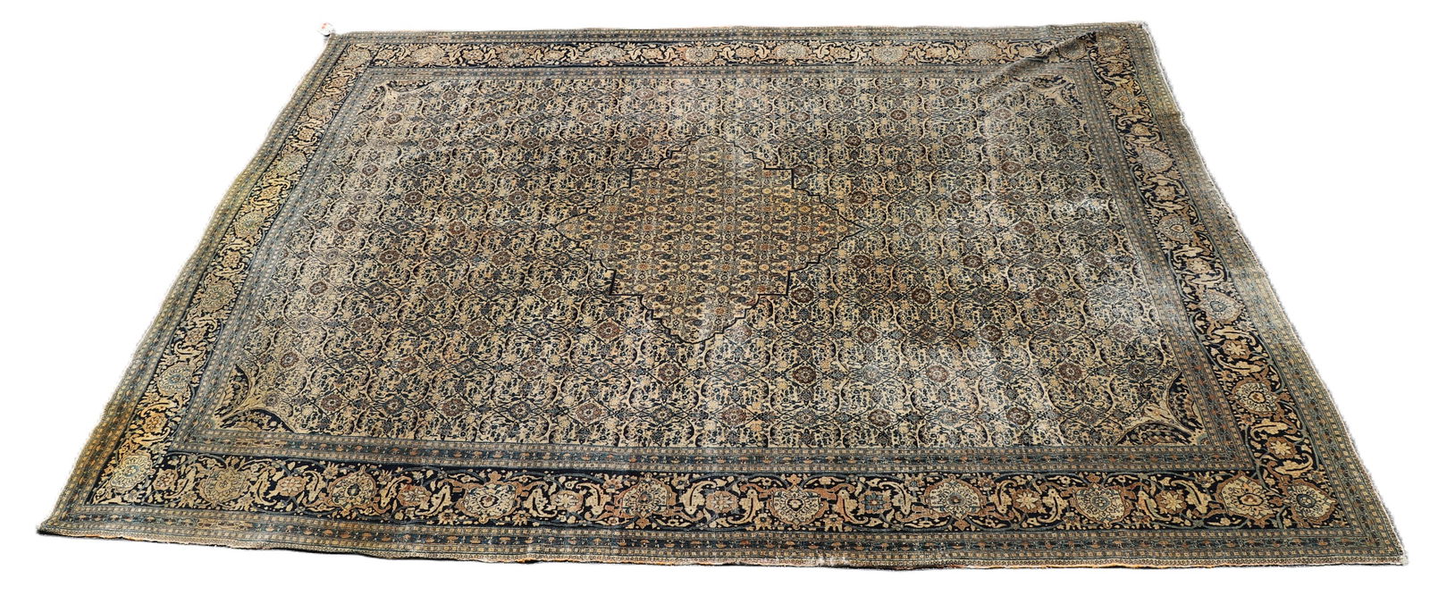 11'1 X 5'2" Early 20th C. Tabriz Rug (1 of 10)