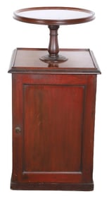 Mahogany cabinet with lazy susan top