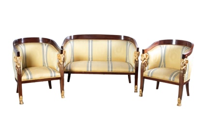 (3) Piece French style parlor set