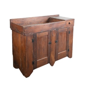 Pine dry sink