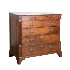 Mahogany inlaid chest of drawers