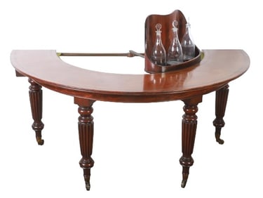 Louis XVI style mahogany swivel wine table