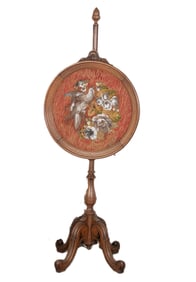 Mahogany fire screen