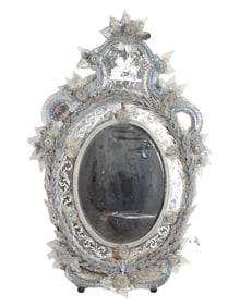Intricate Venetian hanging wall mirror