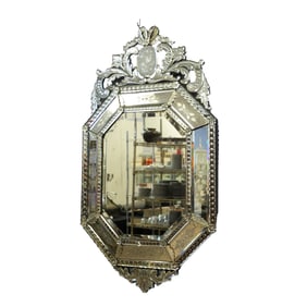 Venetian style hanging wall mirror