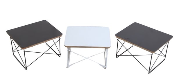 (3) Eames "LTR" Eiffel low tables