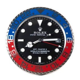 Watch dealer Rolex Pepsi display clock