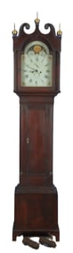 Thomas Speer Federal mahogany tall case clock