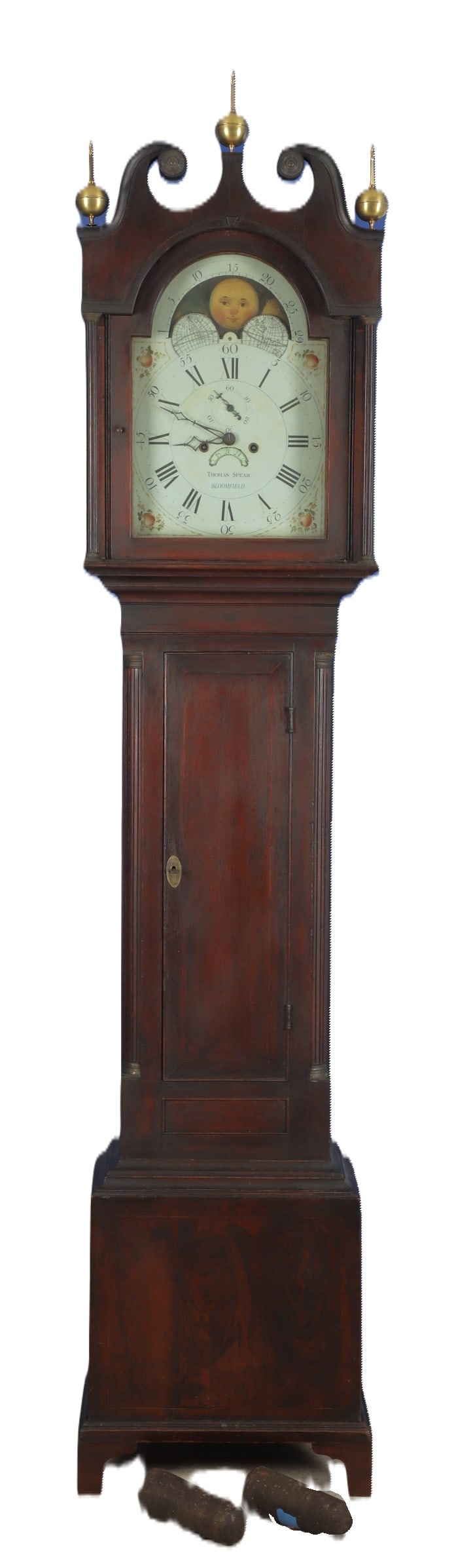Thomas Speer Federal mahogany tall case clock (1 of 14)