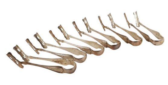 (6) Reed & Barton sterling asparagus tongs, 8.705 TO