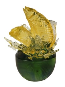 Tittot Crystal Fish Sculpture, 'Free Living'