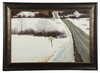 Brian Kliewer Maine Painting "Roadcut"