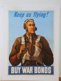 1943 War Bond Poster "Keep Us Fighting"