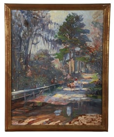 20th C American Impressionist Landscape Painting