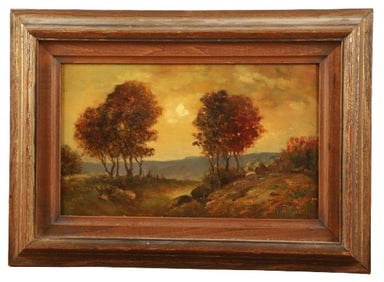 Alexander Wyant "Teepees in Western Landscape"