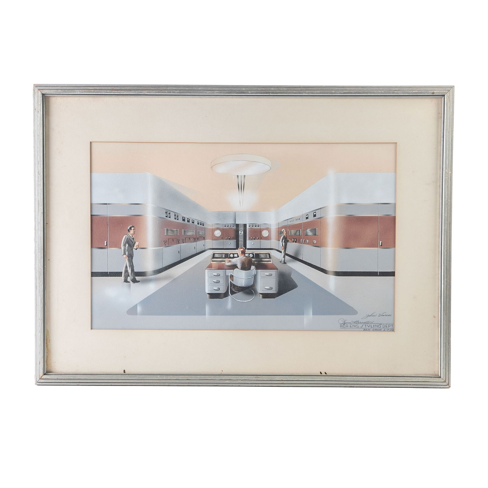 John Vassos Interior Design Painting for RCA (1 of 4)