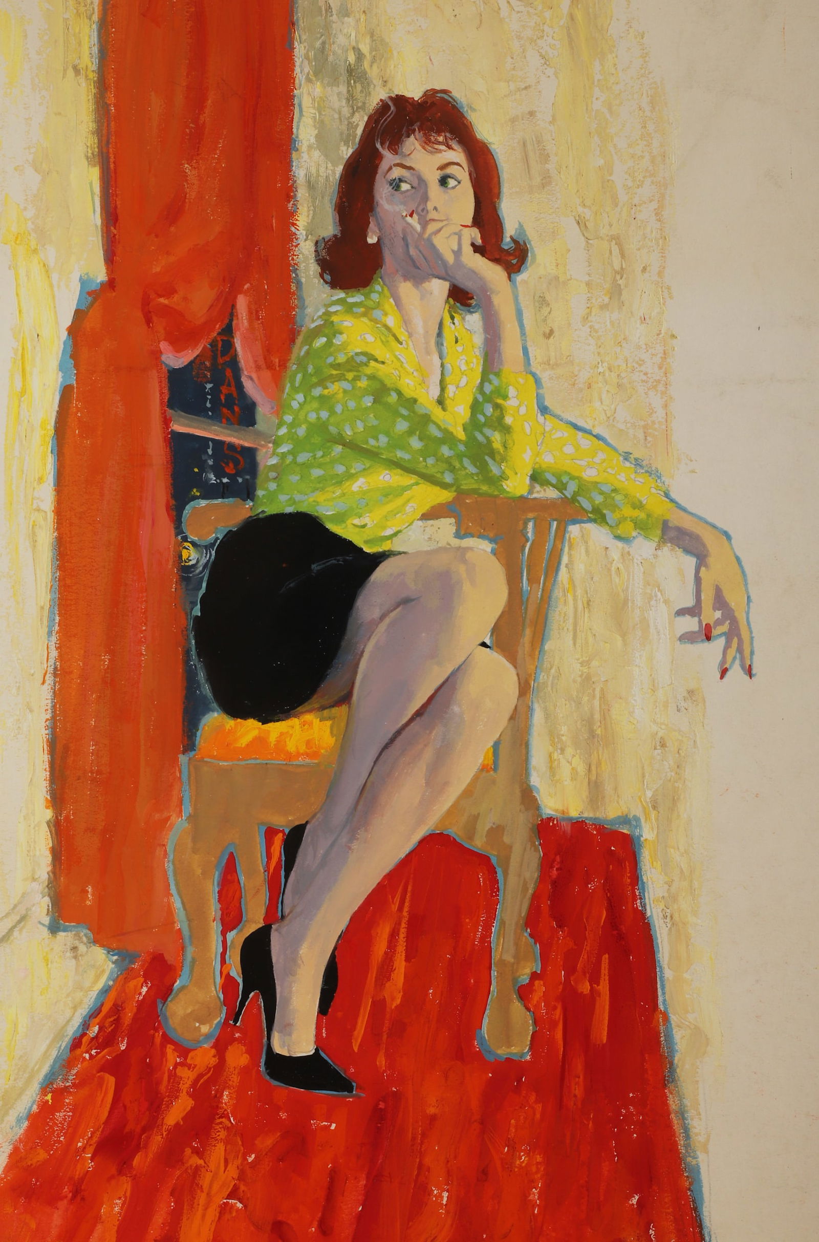 Mark Miller Illustration Girl in a Green Shirt (1 of 4)