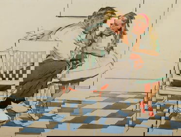 Mark Miller Illustration Father and Daughter