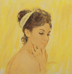 Mark Miller Young Woman Portrait Illustration
