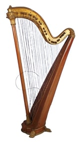 Antique French Chromatic Concert Harp