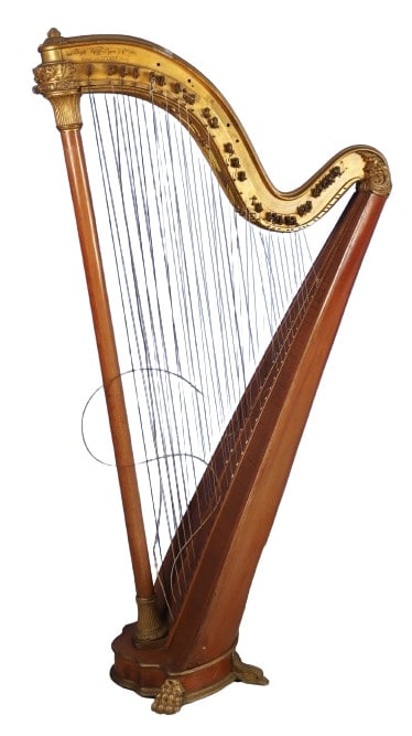 Antique French Chromatic Concert Harp (1 of 10)