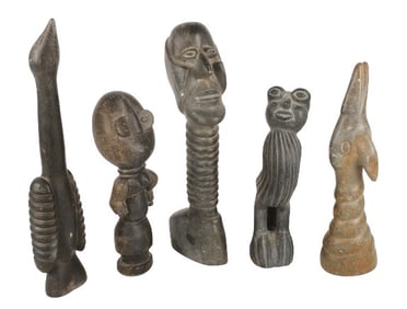 (5) Shona and Style Stone Carvings