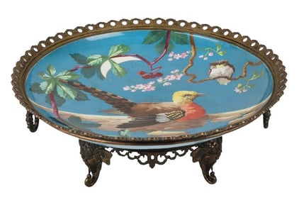 French Aesthetic Movement Charger in Stand