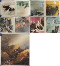 (9) Liu Guo Song Chinese prints
