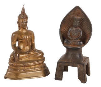 (2) Buddha figurines