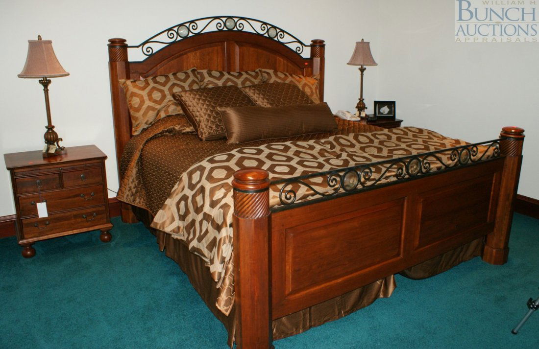 579: Four piece cherry bedroom suite by Bob Timberlake ...