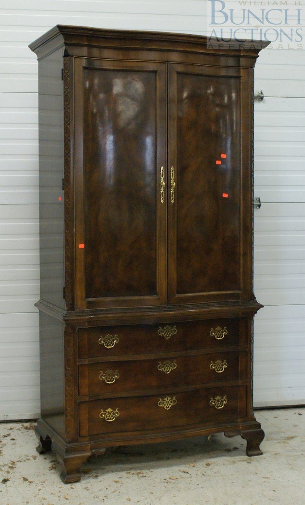 Henredon TV cabinet, 80" h: Henredon TV cabinet, 80" h