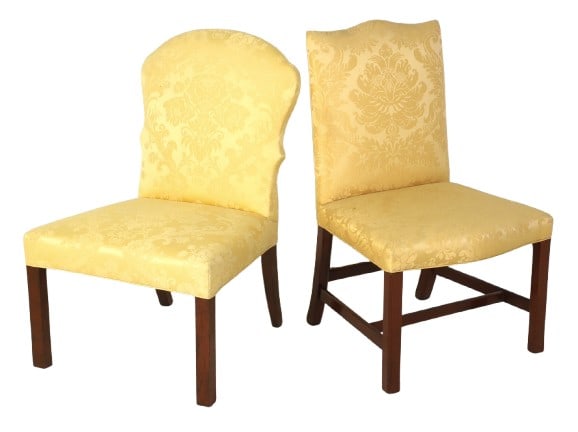 Lot of (2) Chippendale style walnut chairs (1 of 5)