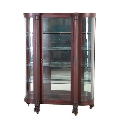 RJ Horner and Co mahogany display cabinet (1 of 5)