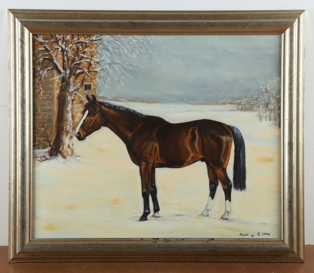 C S Eaton Equestrian Painting "Paddy" (1 of 4)