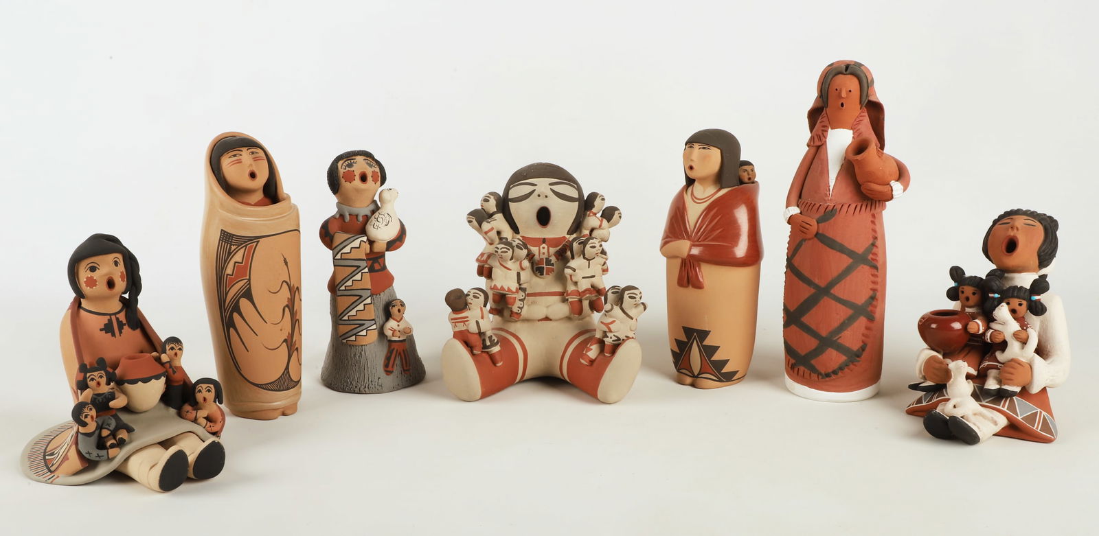 Native American Pottery Storytellers and Figures (1 of 12)
