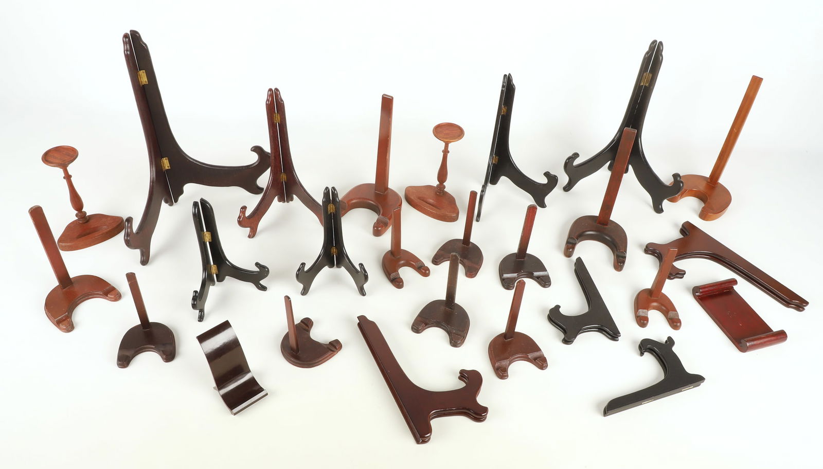 (26) Chinese assorted wood display stands (1 of 3)